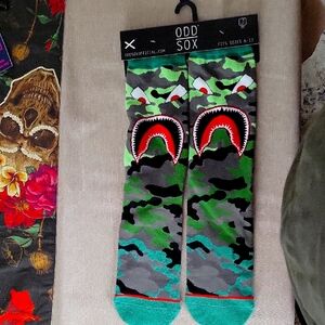 Green Camouflage Odd Sox Socks